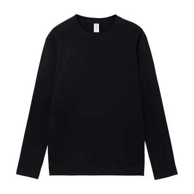 230g Herbst Sincan Strickpamollbaumtrikot schweres Rundhalsbaumwoll-T-Shirt in einfarbig mit langen Ärmeln lockere Passform Herren-Basisshirt Großhandel direkt vom Hersteller - 8
