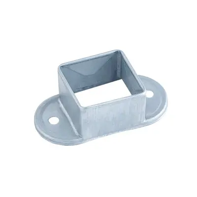 Zinc Steel Staircase Railing Connector, Galvanized Square Tube Clamp