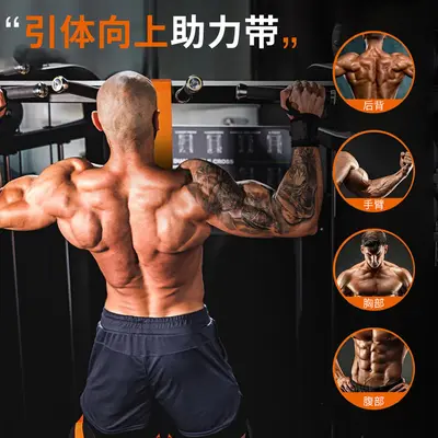 跨境引体向上助力带可调节力量训练带家用健身运动器材高弹阻力带 - 1