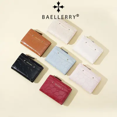 Baellerry Women's Short Wallet, Zipper Coin Pocket, Multi-Card Slots