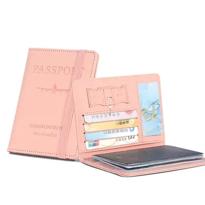 Pasaport koruma kılıfı, PU, elastik bantlı - 12