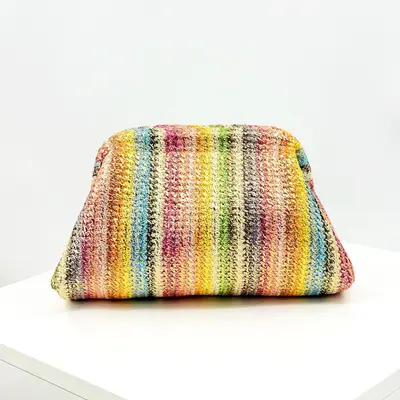 Damen-Strohhandtasche Freizeit geflochten Sommermodell - 7