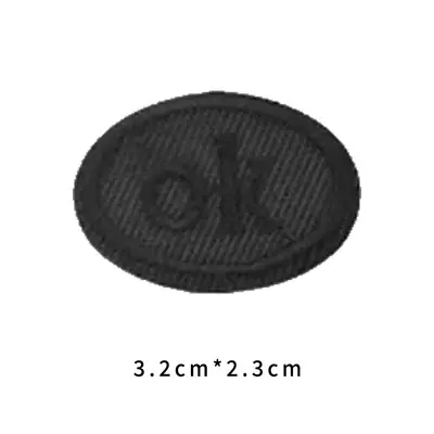 Black Embroidered Patch for Clothing Hole Repair - 11