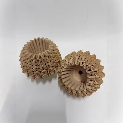 Kalınlaştırılmış kek kasesi şeklinde filtre kağıdı w155 250 el demlemesi kahve filtre kağıdı orijinal hamur damlatmalı filtre süzgeç kağıdı