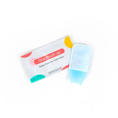 Disposable Finger Dental Cleaning Wipes with Braces Cleaning Tablets