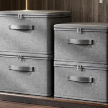 Fabric clothing storage box, large capacity, layered organization - 5