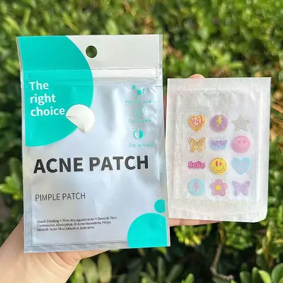 Cute Rhinestone Pimple Patches, Multi-Colored Hydrocolloid Acne Patches - 3
