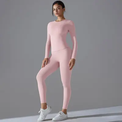 Kadın Uzun Kollu Yoga Üst Takımı, Cilt Dostu, Pilates ve Koşu İçin - 11