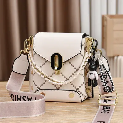 Manufacturer's New Summer Bag Korea Style Simple Small Square Bag Fashion Versatile Single Shoulder Cross Body Fashion Mini Mobile Phone Bag Women's Bag - 9