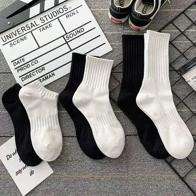 Herren- und Damen-Baumwollsocken, mittlere Länge - 10