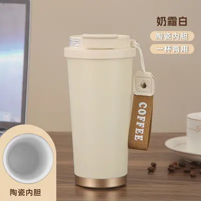 316 Stainless Steel Double-Wall Insulated Cup with Ceramic Inner Liner - 11