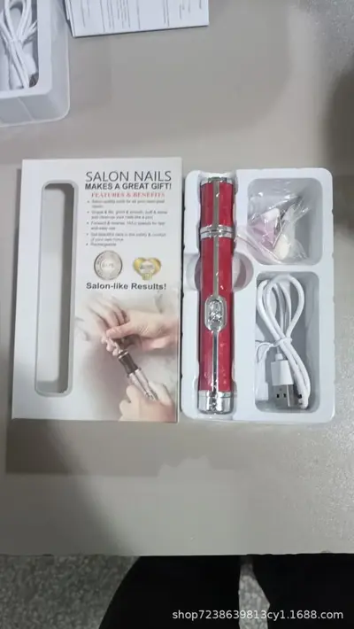 Grenzüberschreitender Nagelpolisher, professioneller Nagelpolisher, Mini tragbares Aufladungsmodell, komplettes Set zur Entfernung von Nagelhaut und Maniküre-Werkzeugen - 13