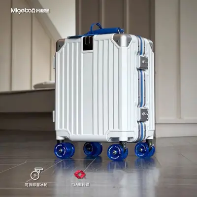 14-Inch Children's Carry-On Suitcase with Skate Wheels and Hook - 8