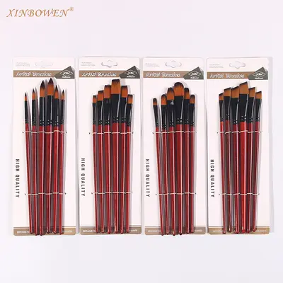Nylon-Aquarellpinsel-Set 6-teilig - 2