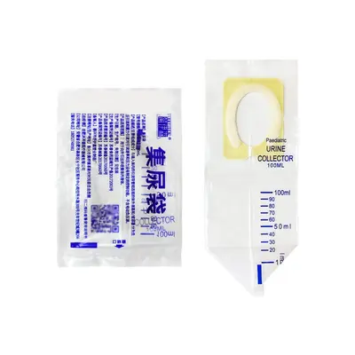 Tek Kullanımlık Bebek İdrar Toplama Torbası, 100 ml