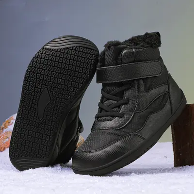 Kinder-Winter-Baumwollstiefel, wasserdicht, rutschfest, Samtfutter - 12