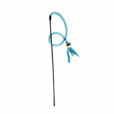 High-elasticity cat teaser wand, plastic, DIY style - 9