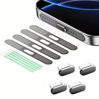 Telefon Toz Koruma Kapağı Seti USB C Toz Koruma Kapağı iPhone 15 / 16 için Toz Koruma Temizleme Seti - 10