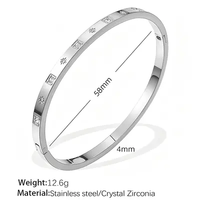 Titanstahl-Armband mit Sechsstern-Verschluss, 18k vergoldet - 9