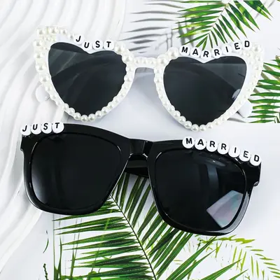Party Bride and Groom Glasses, for Photos and Costume Parties - 11