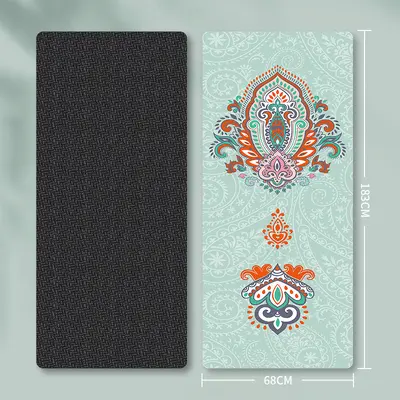 5mm Thick Suede Yoga Mat, Non-Slip, Shock-Absorbing - 12