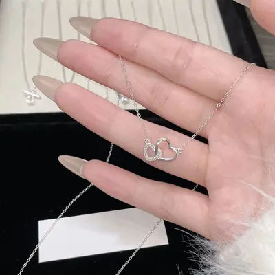 S925 gümüş inci kolye kadın, tasarımcı, minimalist - 9