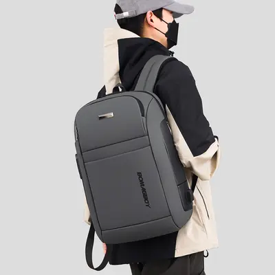 Herren-Businessrucksack mit USB-Anschluss, wasserdichtes Laptopfach - 4