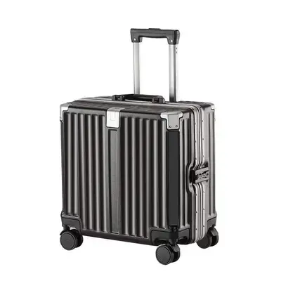 Carry-On Suitcase, Aluminum Frame, 18 Inch, Silent Wheels, Combination Lock - 6