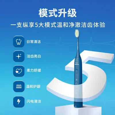 飞利浦（PHILIPS）电动牙刷声波震动亮白全自动软毛刷牙刷 HX2471 - 4