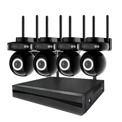 3MP/5MP Top Makinesi WIFI Kablosuz İzleme Seti 4 yollu 8 yollu Güvenlik Ekranlı NVR Seti Kablosuz CCTV Toptan - 6