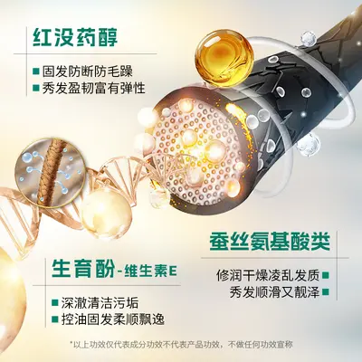 Fanzhen Men's Platycladus Leaf Anti-Hair Loss Oil-Control Shampoo