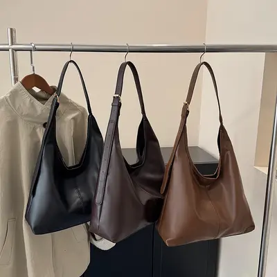 Large Capacity Women's Tote Bag, Korean Style, Single Shoulder - 5
