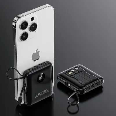 20000mAh Power Bank, Super Fast Charging, Built-in Cable, Custom Logo Print for Gifts - 7