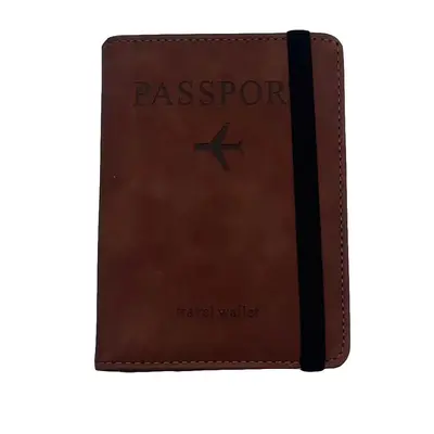 Sınır ötesi nokta RFID pasaport tutucu bilet koruyucu kapak taşınabilir çok fonksiyonlu yurtdışı çoklu kart yuvası PU deri pasaport çantası - 11