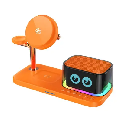 Smart AI Speaker with Qi2 25W Cooling Wireless Charger, 5-in-1 Magnetic - 9