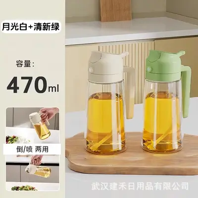 Ölsprühflasche Glas Küche automatisch öffnen und schließen Sprühfunktion 2-in-1 Grill Zerstäuber Speiseöl Sprühflasche Großhandel - 11