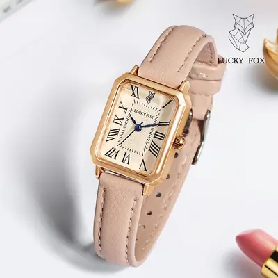 LUCKYFOX retro small dial women's watch new sports small rectangular watch simple daily quartz watch - 9