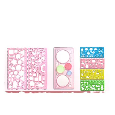 Magic kaleidoscope ruler set student drawing template - 6