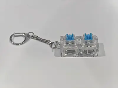 3D打印下沉式底座1键2键4键3键机械减压按键玩具解压钥匙扣试轴器 - 7
