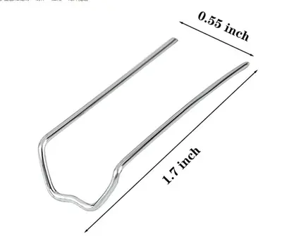 Galvanized Flower Fixing Pins, M-Type, for Wreath Making, Small Box - 7