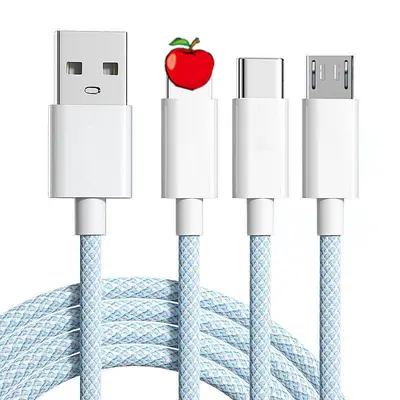Kompatibel mit Apple 16 1-zu-3 Datenkabel Drei-in-eins Kfz-Ladekabel Android Huawei Drei-in-eins Schnellladekabel