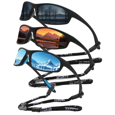 New cross-border outdoor sports cycling glasses D185 fishing night vision sunglasses polarized sunglasses for men and women