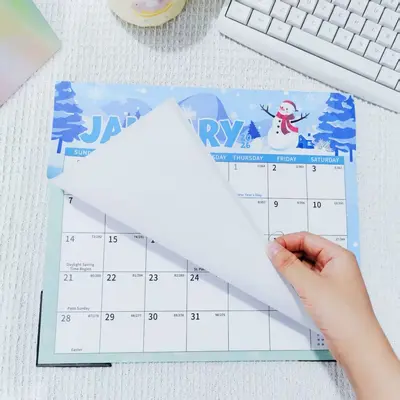 Magnet-Planungskalender 2027 Englisch, 18 Monate - 5