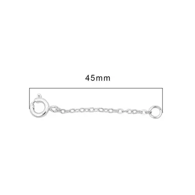 14K Gold Plated Lobster Clasp Extension Chain, DIY Jewelry Making - 10