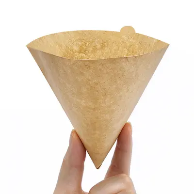V60 Conical Drip Coffee Filter Paper, 100 Sheets, Handmade Funnel Filter Bag