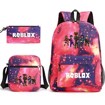 Roblox Themed Student Backpack with 3-Piece Pencil Case Set - 5