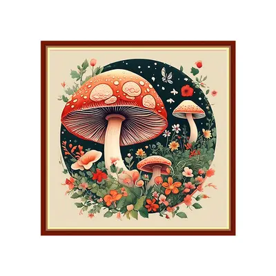 Kırsal manzara temalı DIY çapraz dikiş seti, tam nakış - 11