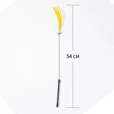 Long-Handle Interactive Cat Teaser Wand with Foxtail Grass Toy - 8