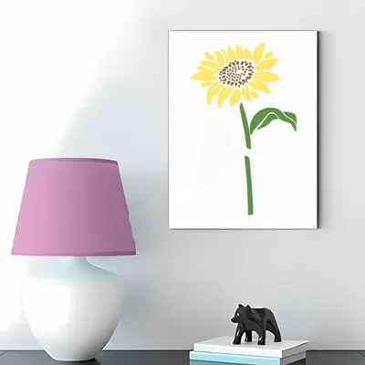 6-Piece Sunflower Painting Stencil Set, DIY Theme - 5
