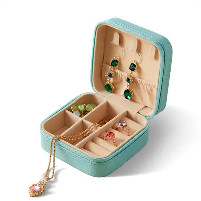 Tragbare Schmuckschatulle Europa Prinzessin Korea kleine Reise-Handschmuck-Schmucktasche Ohrringe Ring kleine Aufbewahrungsbox für Frauen